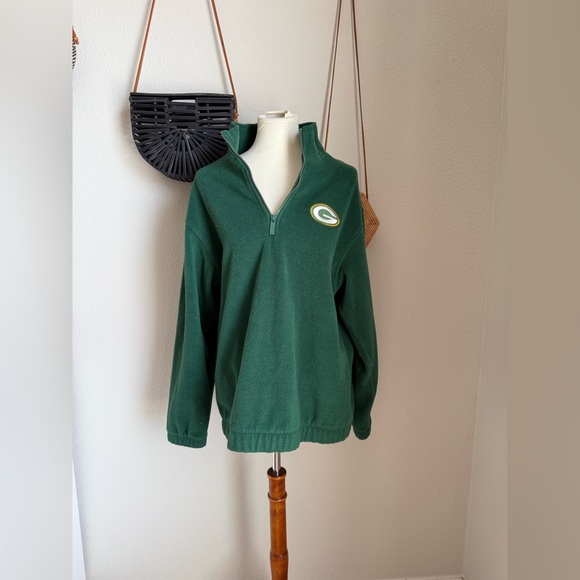 STARTER Other - Vintage Green Bay Packers Starter Button Crewneck Sweatshirt, Size Medium